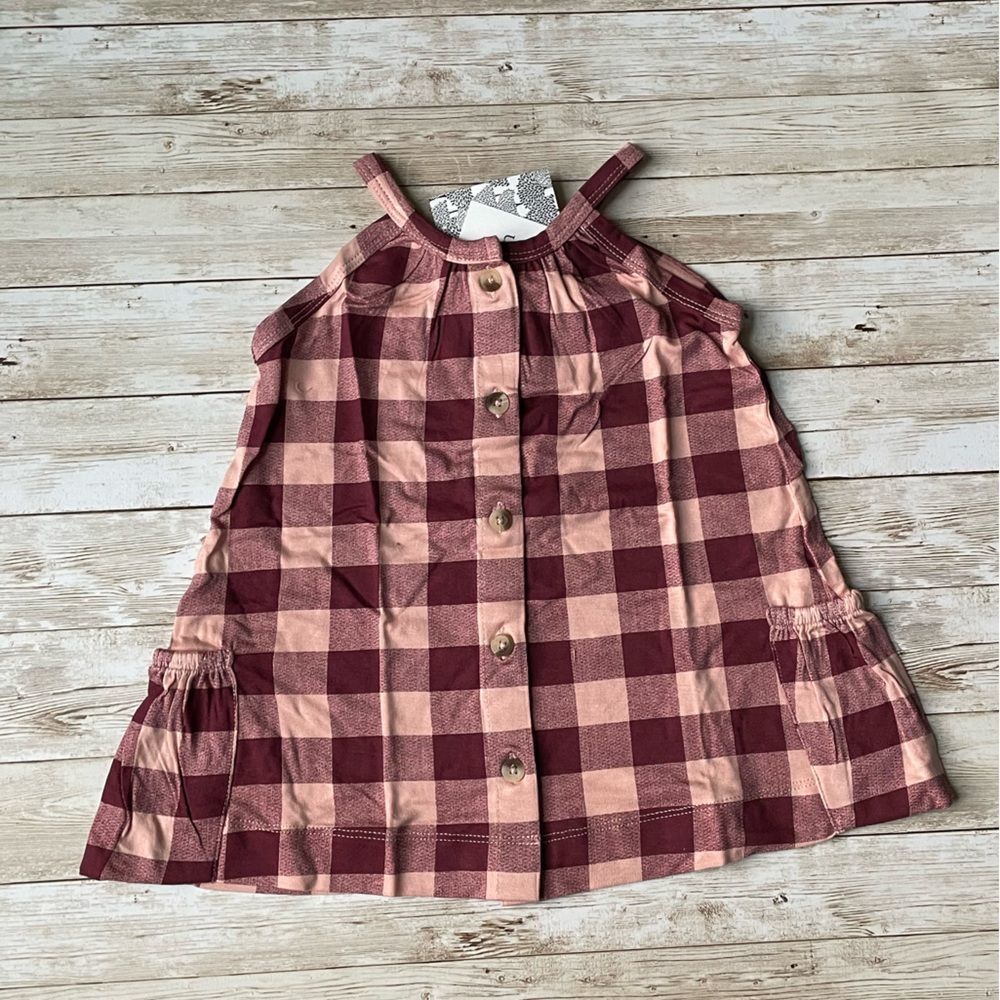 Kate Quinn Merlot Gingham Dress